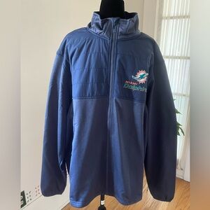 Miami Dolphins Explorer Full Zip Navy Jacket - XL